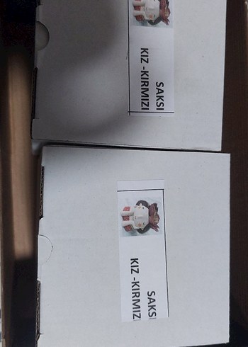 Ikili kırmızi KIz Renkli Puantiyeli El Yapımı Biblo Hediye olur - Görsel 7