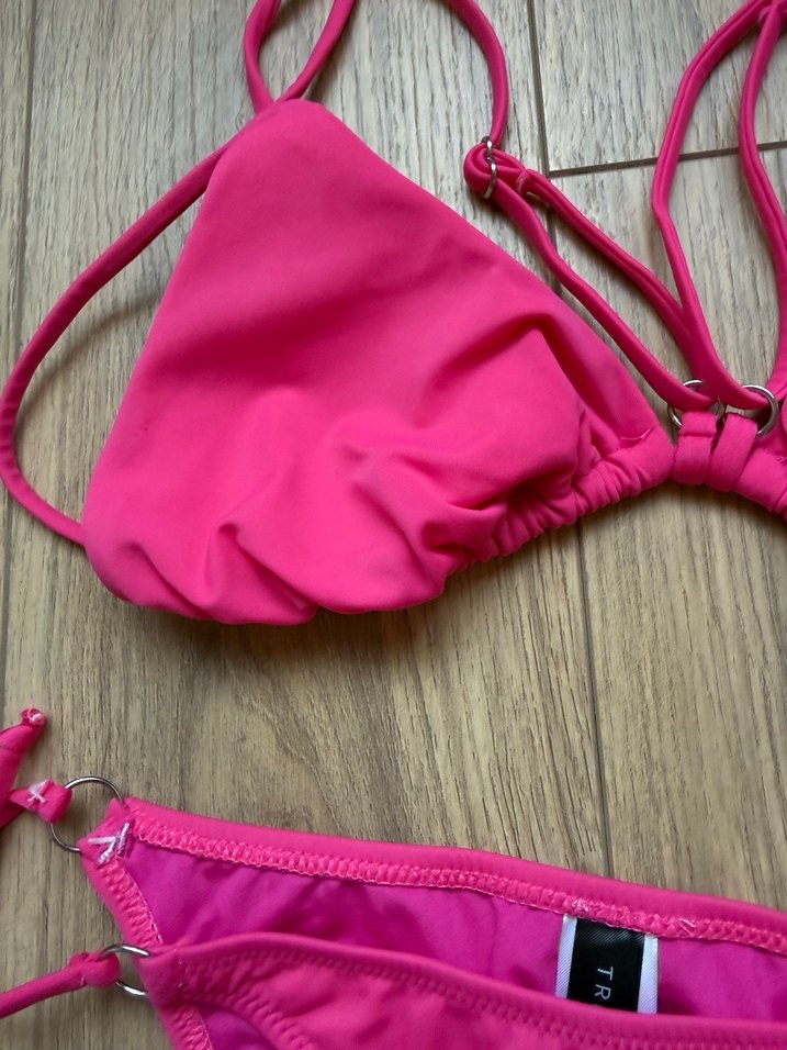 Pembe İpli Kadın Bikini Takımı - Görsel 2