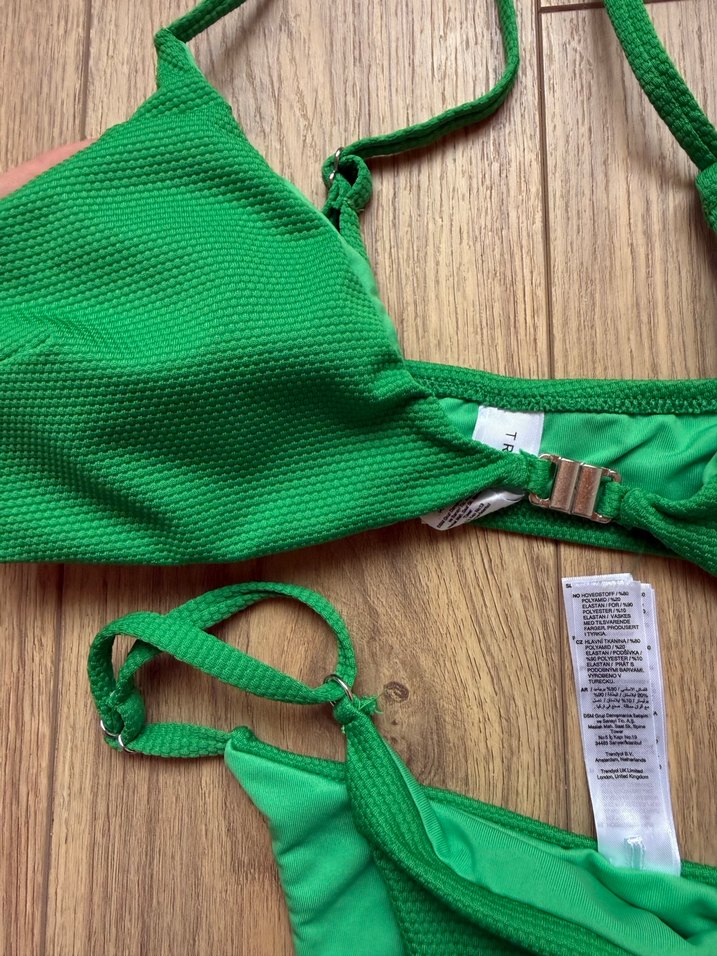 Yeşil İnce Askılı Kadın Bikini Takımı - Görsel 2