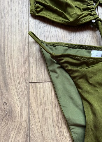 Koyu Yeşil İpli Kadın Bikini Takımı - Görsel 3