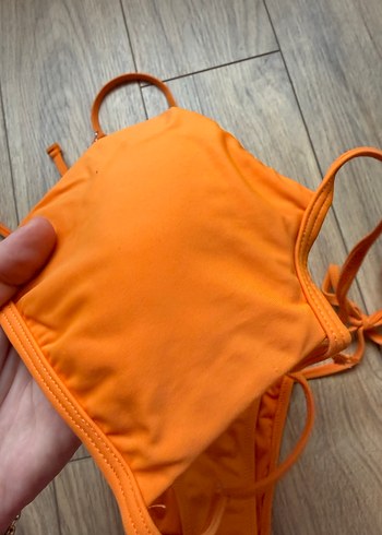 Turuncu Strappy Bohem Bikini Takımı - Görsel 3