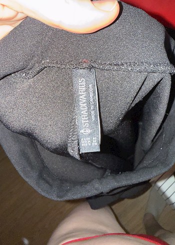 Siyah V Yaka Midi Hamile Pantolonu - Görsel 2