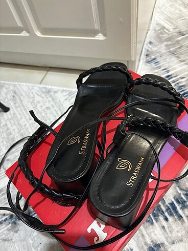 40 Beden siyah Renk Sandalet stiletto topuklu yazlık
