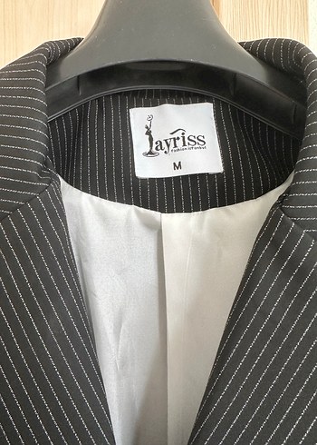 Gri Düğmeli Kadın Blazer Ceket - Görsel 3