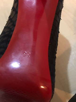Diğer Siyah kırmızı tabanlı topuklu stiletto