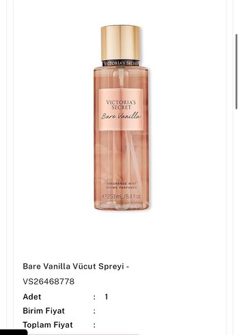 Victoria's Secret Bare Vanilla Kadın Parfümü 250 ml - Görsel 2