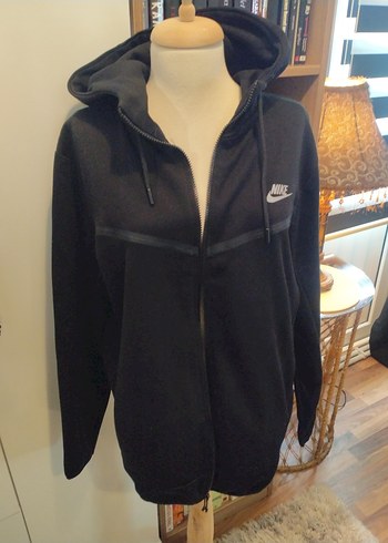 xl Beden Nike Siyah Fermuarlı Sweatshirt