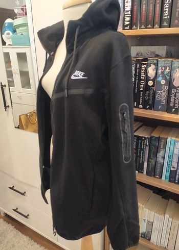 Nike Siyah Fermuarlı Sweatshirt