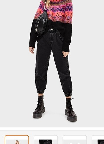 Bershka Jogging Fit Jean kot pantolon 