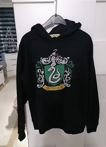 Slytherin baskılı sweatshirt 