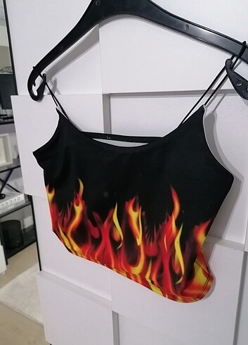 xs Beden siyah Renk Crop Bluz