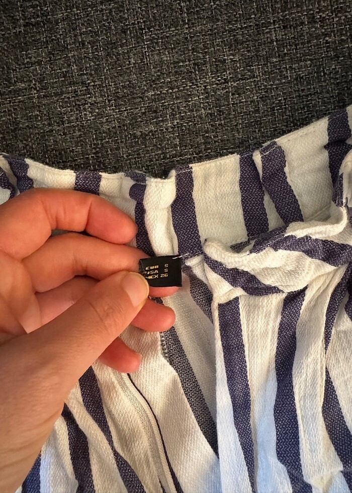 Keten şort - Görsel 2