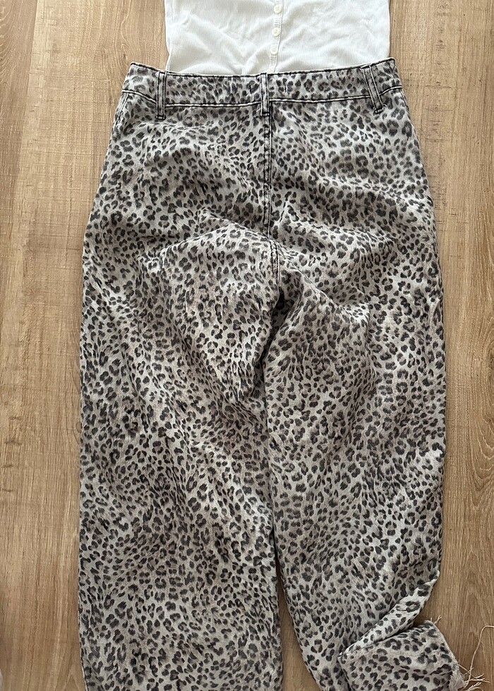 Leoparlı pantalon - Görsel 3