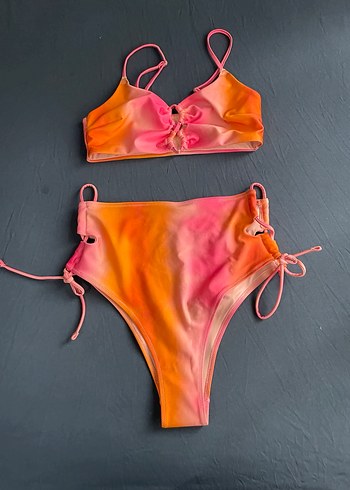 Kadın Bohem Bağcıklı Mini Bikini Takımı - Görsel 2