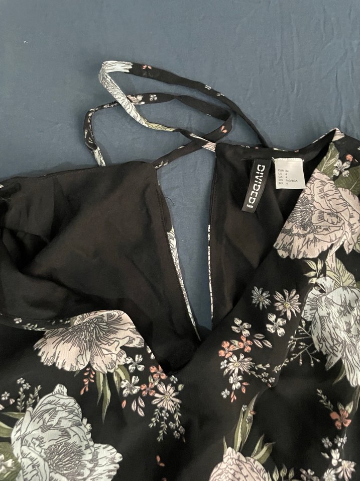 Kadın Bohem V Yaka Midi Elbise - Görsel 3