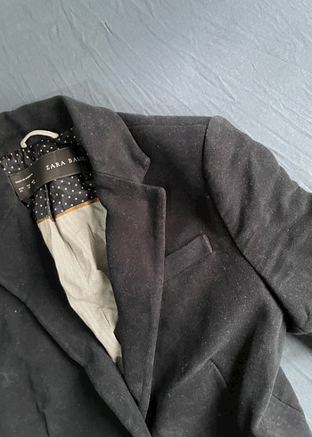 Kadın Gri Süet Düğmeli Ceket - Görsel 3