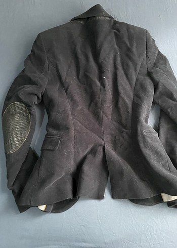 Kadın Gri Süet Düğmeli Ceket - Görsel 4