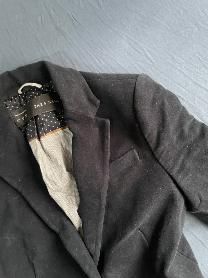 Kadın Gri Süet Düğmeli Ceket - Görsel 3