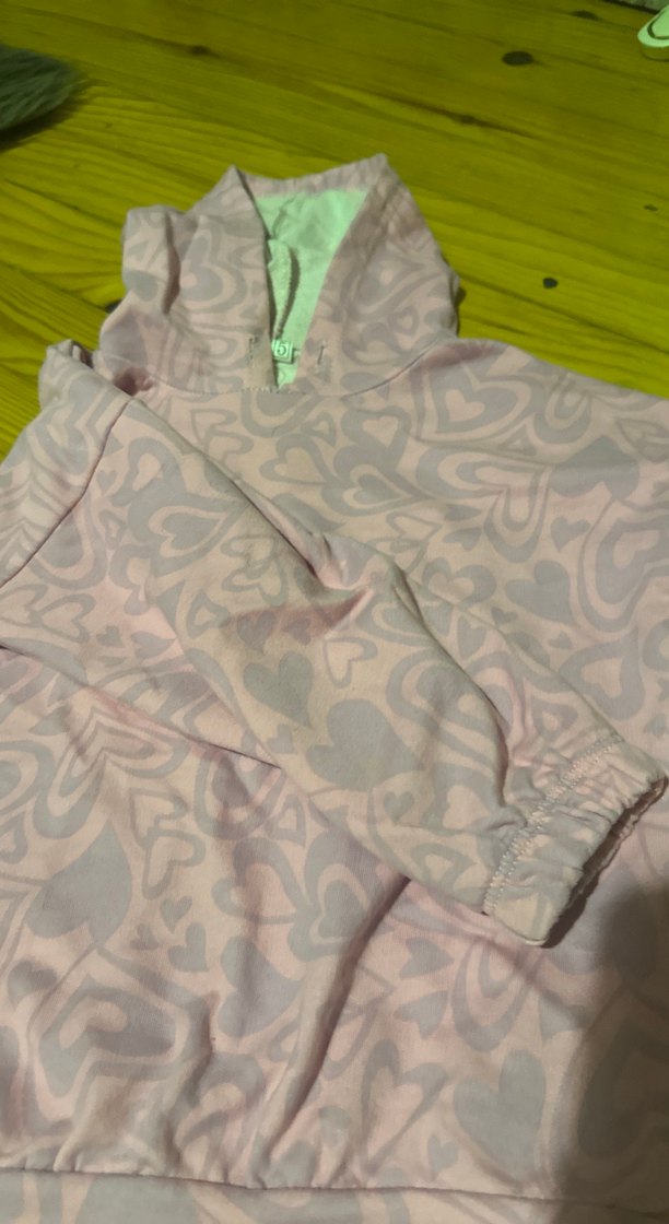 Kız Çocuk Kapüşonlu Fermuarlı Sweatshirt - Görsel 2