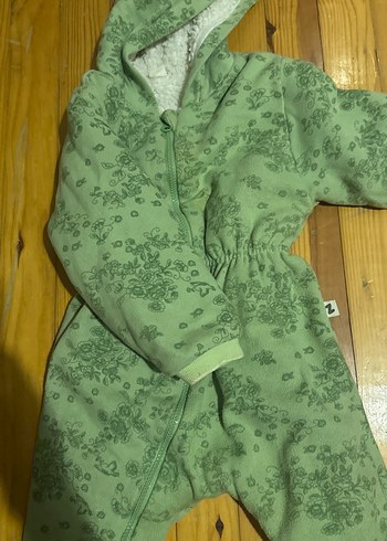 Kız Bebek Yeşil Fermuarlı Tulumu - Görsel 4