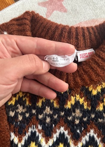 Triko elbise kız çocuk hiç giyilmedi zara muadil - Görsel 2