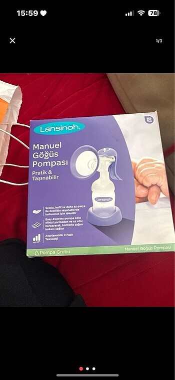 Lansinoh göğüs pompası