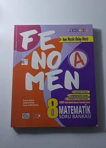 8. Sınıf Fenomen Yayınları LGS Matematik Soru Bankası 