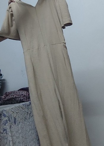 Diğer Bej V Yakalı tulum