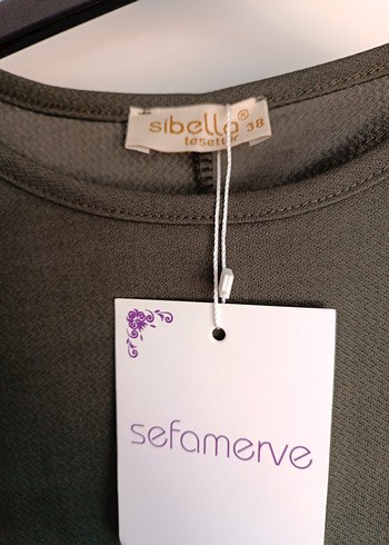 Kadın Haki Uzun Salaş Elbise - Görsel 5