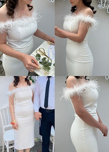 Muhteşem kusursuz nikah, nişan elbisesi