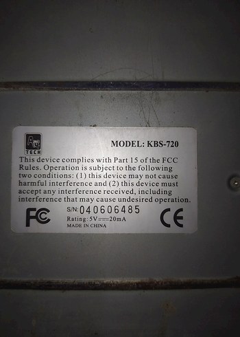 A4 Tech Marka Eski Arızalı Klavye - Görsel 3