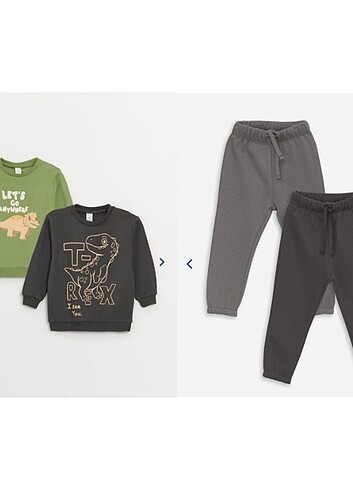 4/5 yaş lcw sweatshirt ve eşofman altı