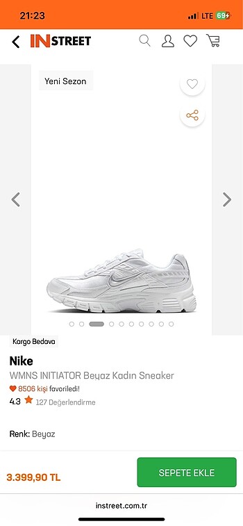 NİKE WMNS INITIATOR Beyaz Kadın Sneaker