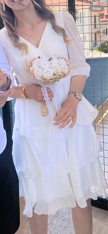 m Beden beyaz Renk Beyaz elbise