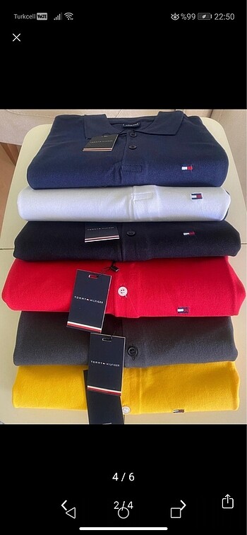 Tommy Hilfiger Polo yaka tişört m beden siyah