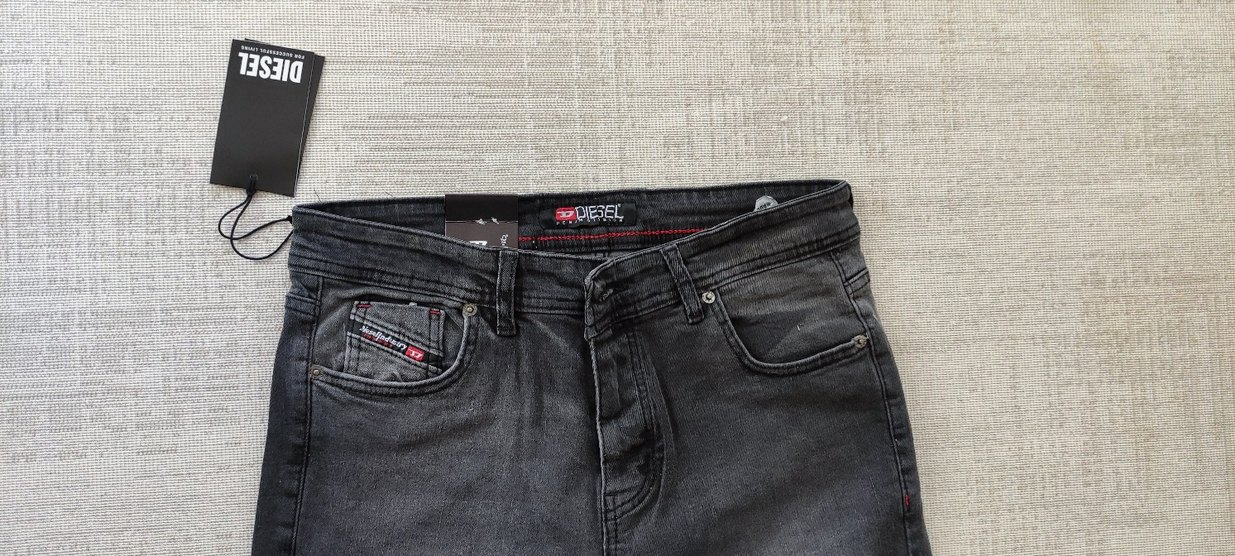 DIESEL Gri slim Fit Denim Erkek Pantolon - Görsel 4