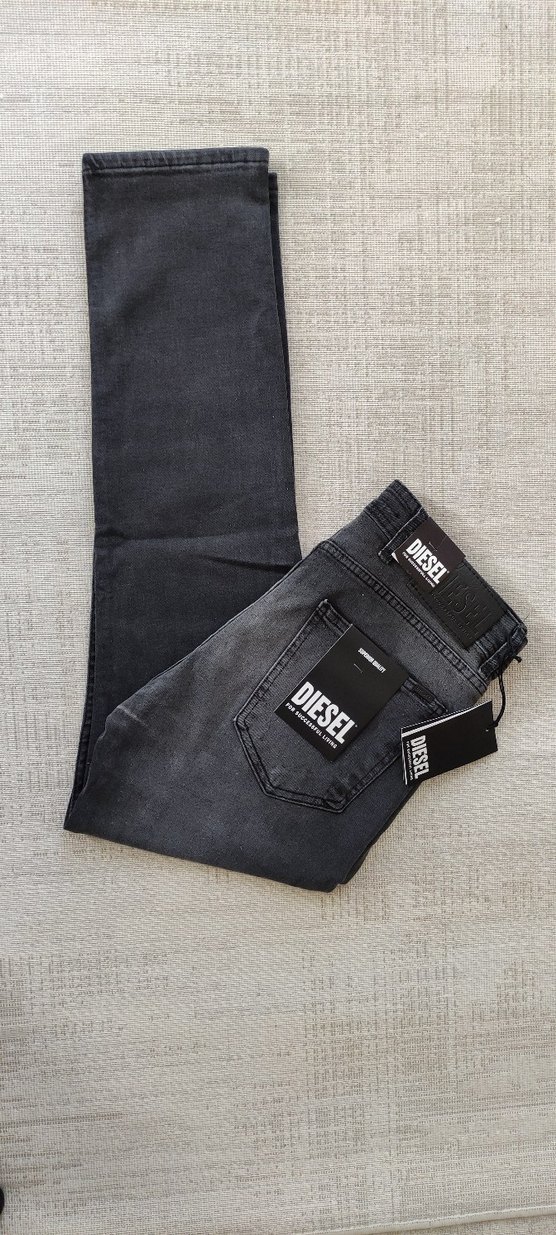 DIESEL Gri slim Fit Denim Erkek Pantolon - Görsel 2