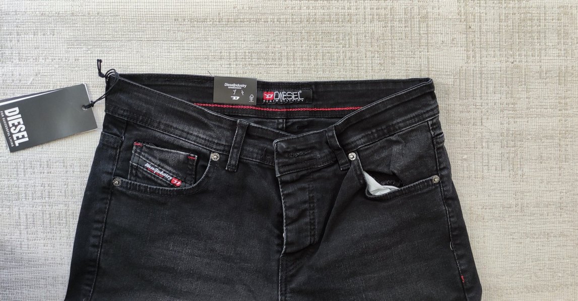 Diesel antrasit slim Fit Kot Pantolon - Görsel 4