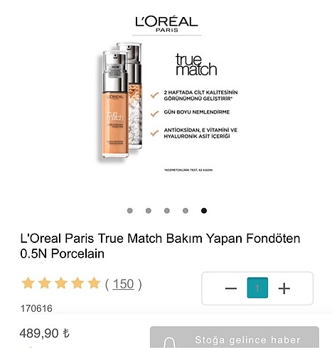 L'Oréal Paris True match fondöten