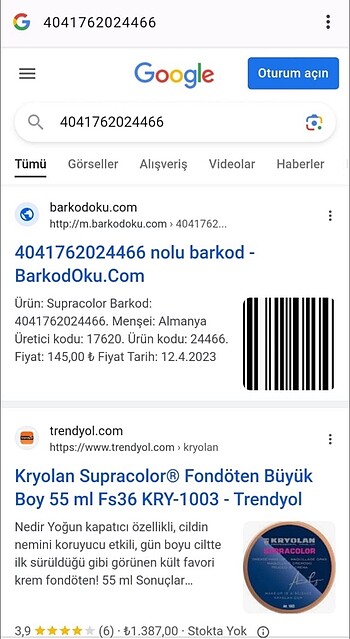 Beden Renk Kryolan supracolor ivory, nb, elo rengi