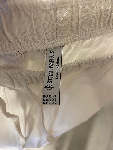 xl Beden Stradivarius keten pantolon
