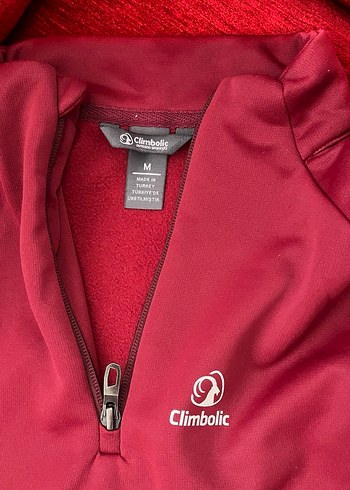 Bordo Fermuarlı Yüksek Yaka Kadın Sweatshirt - Görsel 2