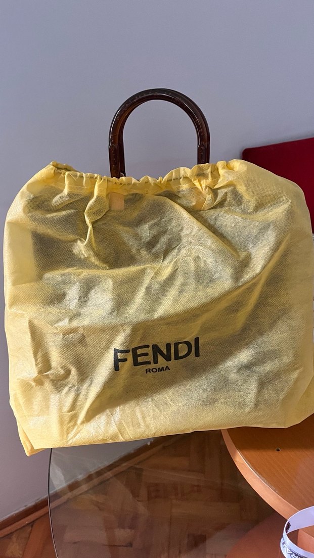 Fendi Roma Siyah Deri Kadın Çanta - Görsel 4