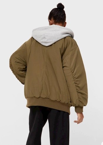 Haki Street Wear Kadın Mont - Görsel 2