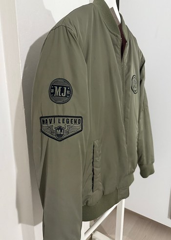 Mavi Erkek Bomber Ceket - Görsel 4