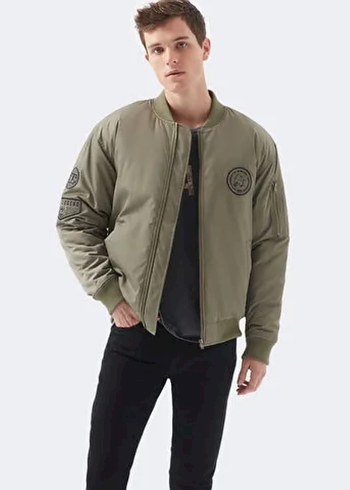 Mavi Erkek Bomber Ceket - Görsel 6