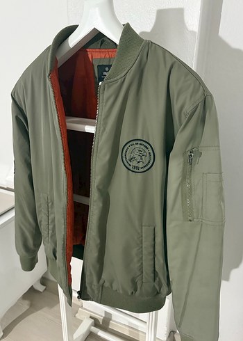 Mavi Erkek Bomber Ceket - Görsel 3