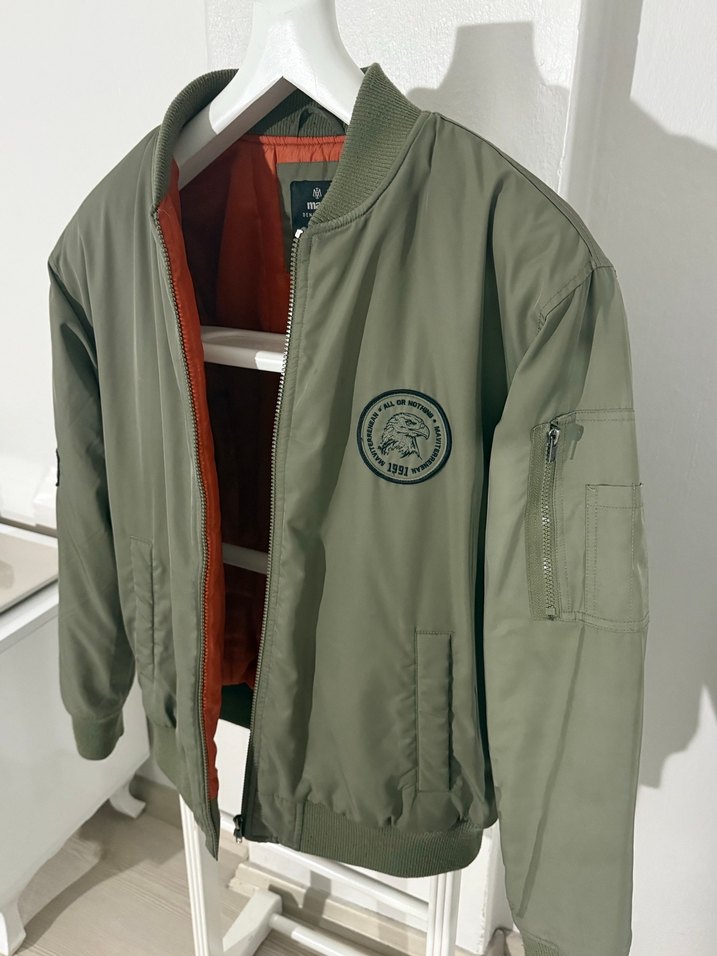 Mavi Erkek Bomber Ceket - Görsel 3