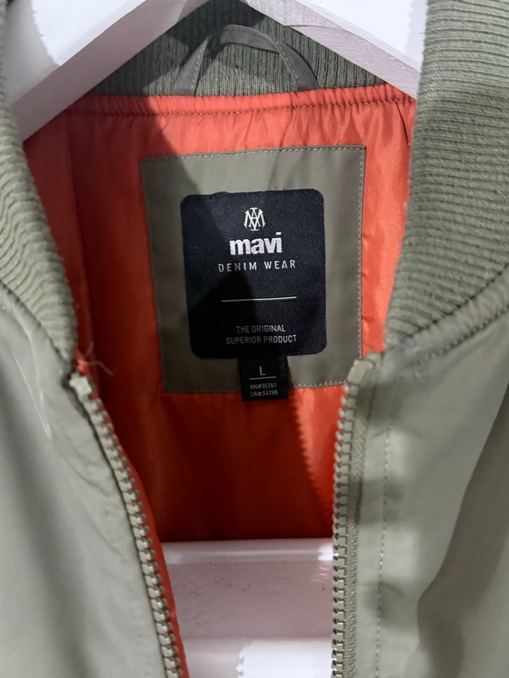 Mavi Erkek Bomber Ceket - Görsel 5