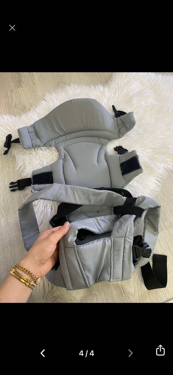 Baby Plus Gri Bebek Kangurusu - Görsel 3